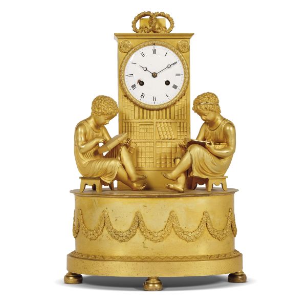 A FRENCH TABLE CLOCK, FIRST HALF 19TH CENTURY