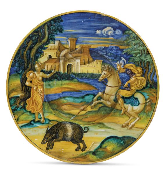      PIATTO, URBINO, BOTTEGA DI NICOLA DI URBINO, 1520 CIRCA 