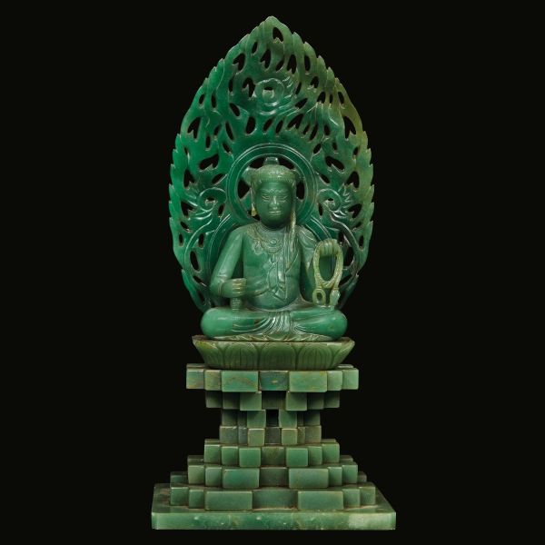 FIGURA DI BUDDHA, CINA, DINASTIA QING, SEC. XIX/XX
