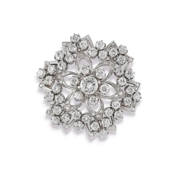 



SPILLA FLOREALE CON DIAMANTI