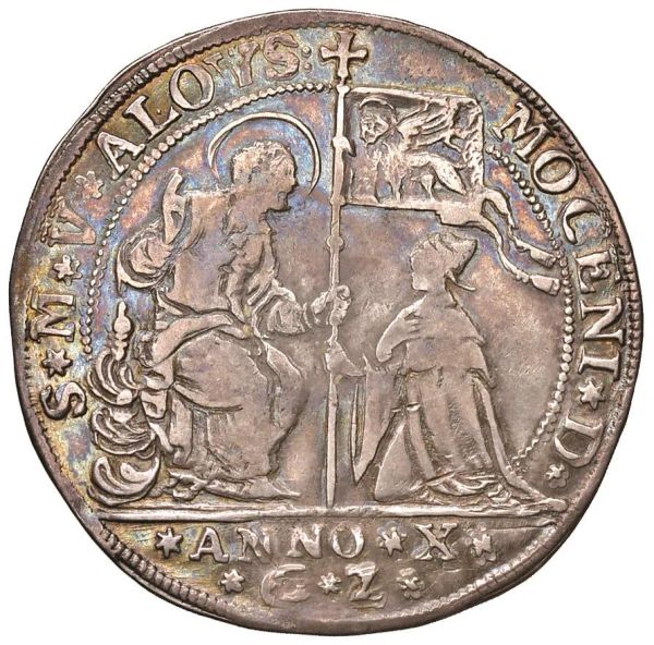      VENEZIA. ALVISE III MOCENIGO (1722-1732) OSELLA AN. X (1731) 
