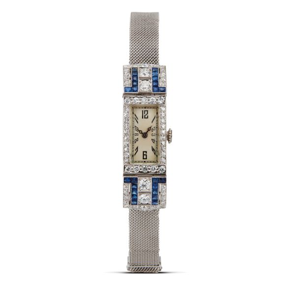 



SAPPHIRE AND DIAMOND LADY'S WATCH IN PLATINUM