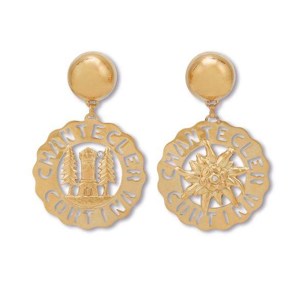



CHANTECLER LOGO EARRINGS IN 18KT YELLOW GOLD