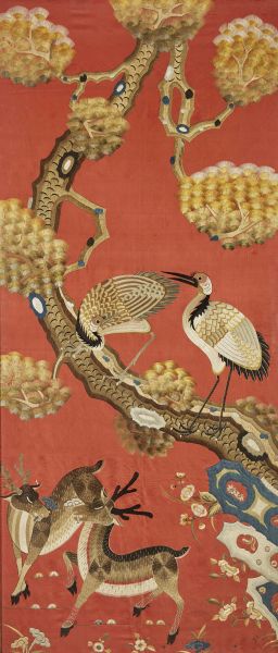 A EMBROIDERY, CHINA, QING DYNASTY, 19TH CENTURY