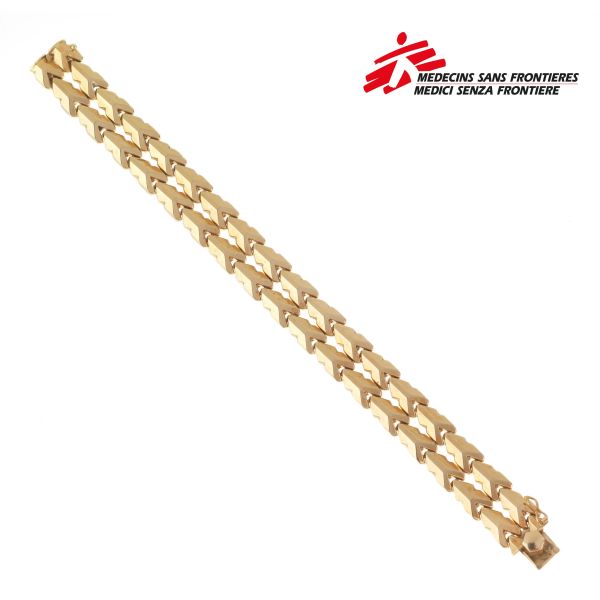 BAND BRACELET IN 18KT YELLOW GOLD