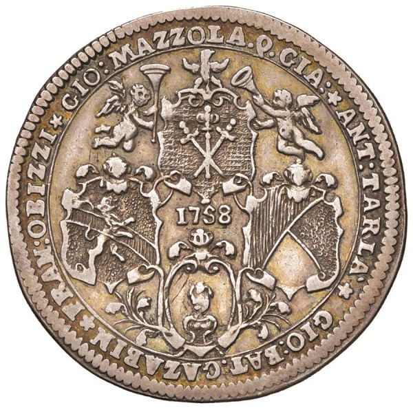      MURANO. FRANCESCO LOREDAN CXVI DOGE (1752-1762) OSELLA 1758 