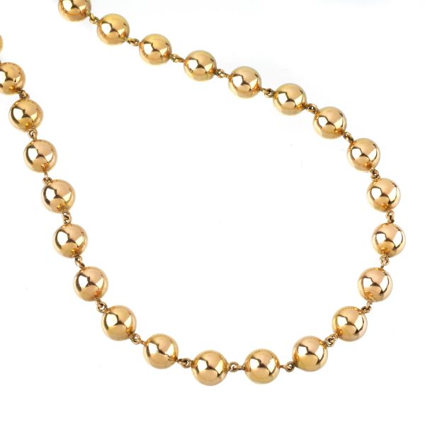SPHERE NECKLACE IN 18KT YELLOW GOLD