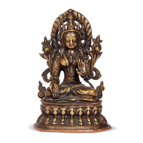 



BRONZE SCULPTURE OF BODHISATTVA, TIBET, 18TH CENTURY
