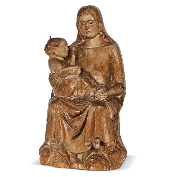 A LOMBARD (?) MADONNA WITH CHILD, 14TH CENTURY