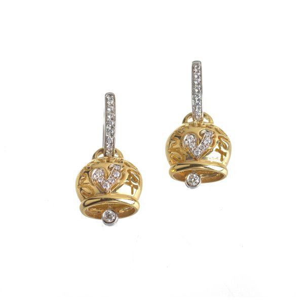 



CHANTECLER BELLS EARRINGS IN 18KT TWO TONE GOLD
