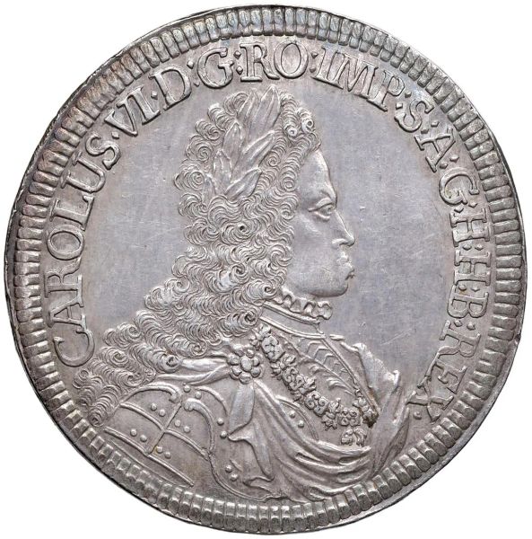 AUSTRIA. SACRO ROMANO IMPERO. CARLO VI (1711-1740) DOPPIO TALLERO HALL