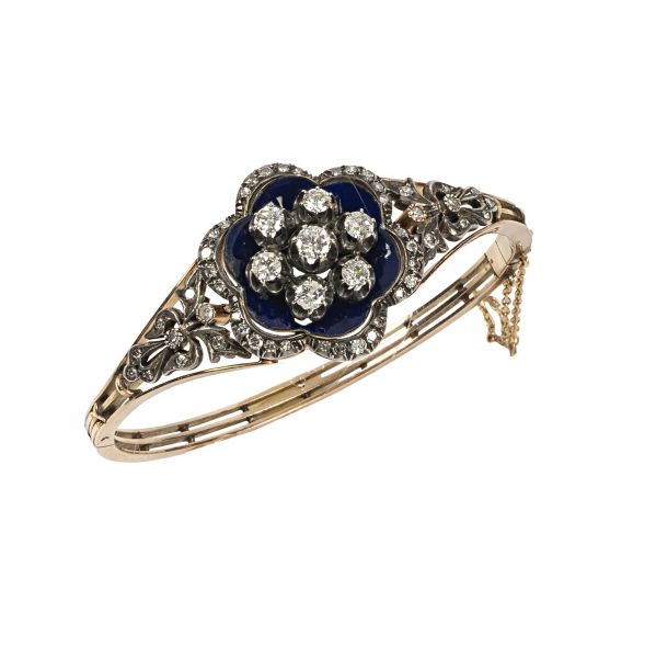 



BRACCIALE FLOREALE RIGIDO CON DIAMANTI