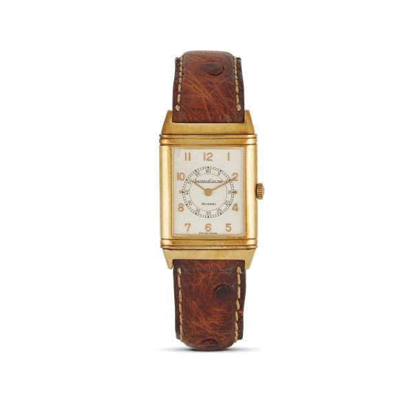 JAEGER LECOULTRE REVERSO MEDIO IN ORO GIALLO REF. 6184.21 ANNI 80