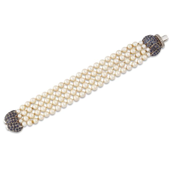 PEARL BRACELET IN 18KT WHITE GOLD