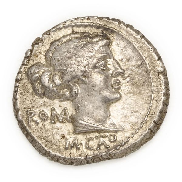 



Porcia - Denario M. Porcius Cato (89 a.C.)&nbsp; - Zecca: Roma