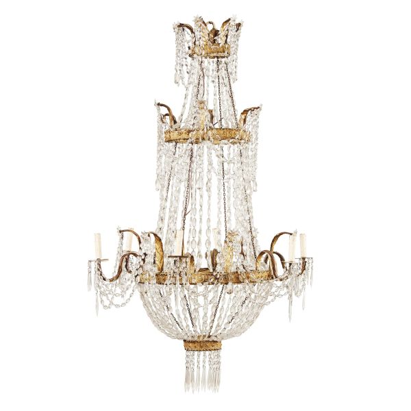 &nbsp;A FRENCH &quot;MONTGOLFIER BALLOON&quot; CHANDELIER, 19TH CENTURY