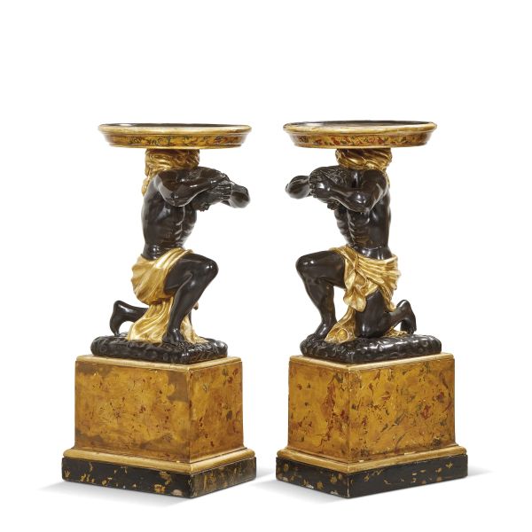 A PAIR OF TUSCAN GUERIDONS, LATE 19TH CENTURY
