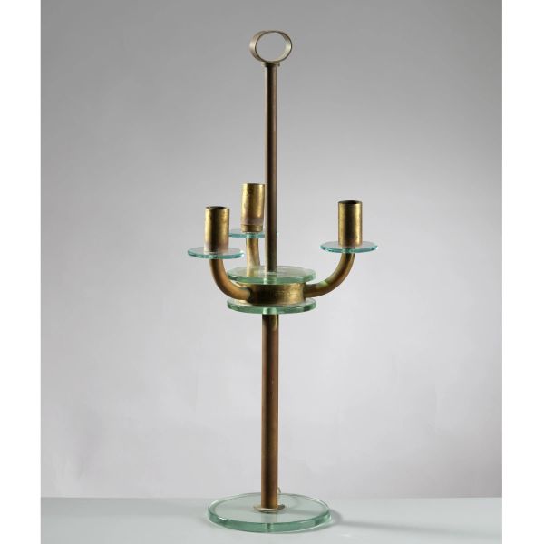 



GLASS AND BRASS TABLE LAMP