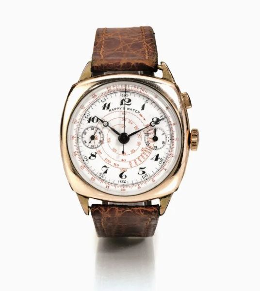  Orologio da polso, anni '40, Happy's Watch, in metallo placcato oro 