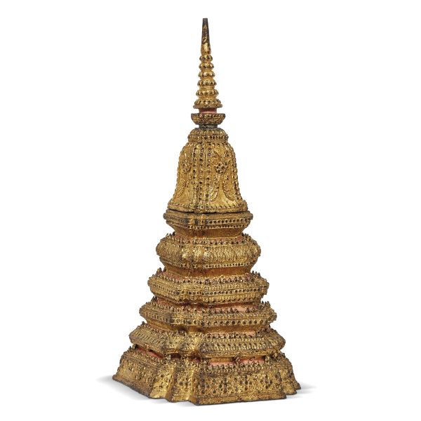 STUPA, THAILANDIA, PERIODO RATTANAKOSIN, FINE SEC. XIX