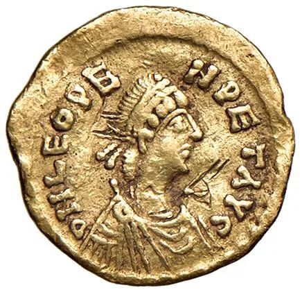 CONIAZIONE BARBARICA (VISIGOTA?) A NOME DI LEO I (457-474). ZECCA INCERTA TREMISSE. 