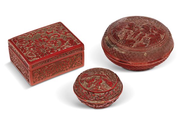 THREE BOXES, CHINA, QING DYNASTY, 18TH-19TH CENTURIES