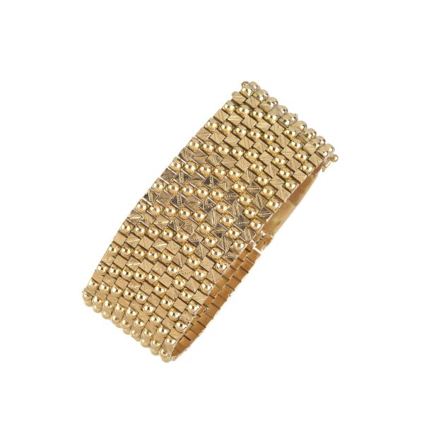 BAND BRACELET IN 18KT YELLOW GOLD