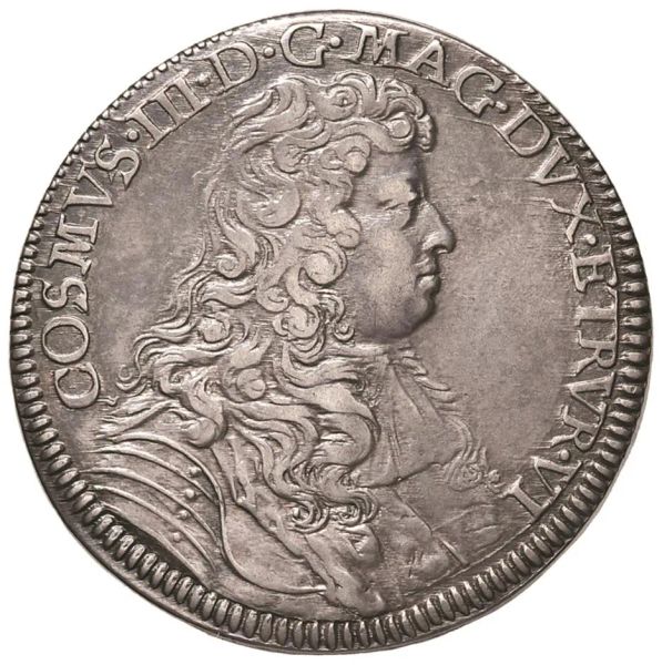 FIRENZE COSIMO III DE&rsquo; MEDICI (1670-1723) MEZZA PIASTRA 1676