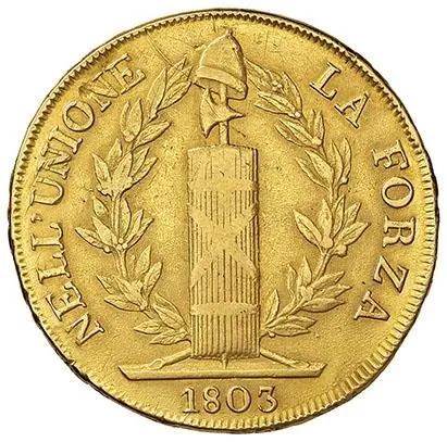 GENOVA, REPUBBLICA LIGURE (1798-1805), 96 LIRE 1803