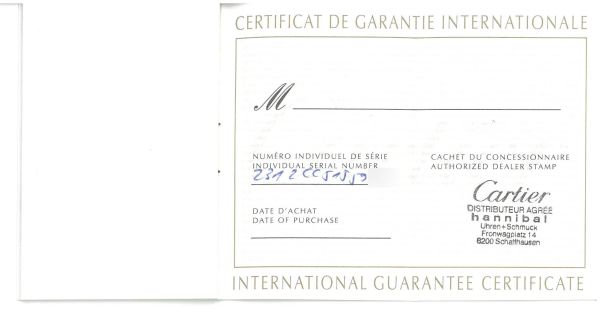 CARTIER TANK AMERICAINE CRONOGRAFO