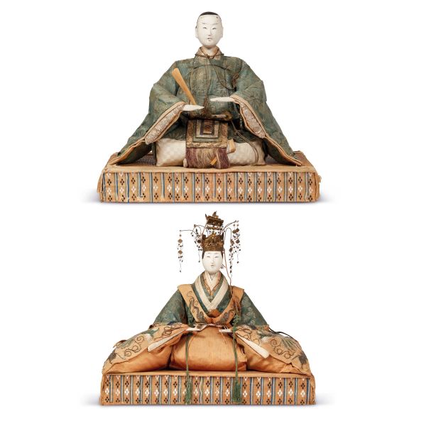 COPPIA DI FIGURE, GIAPPONE, SEC. XIX