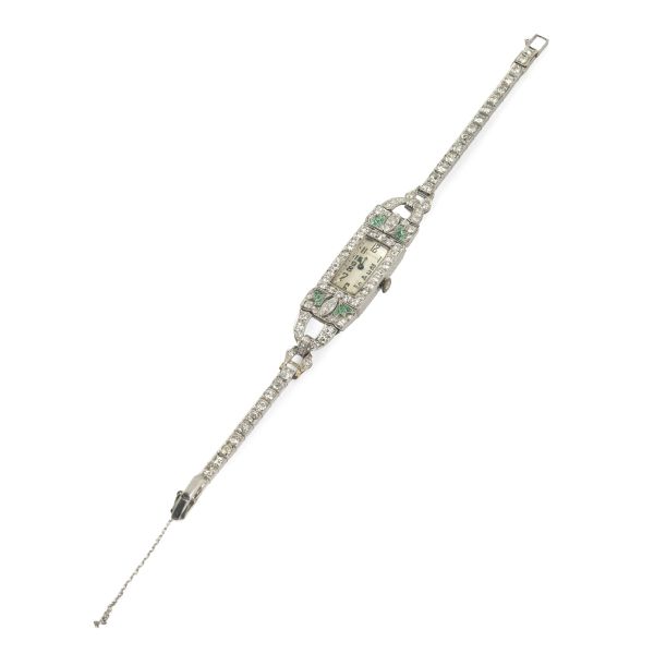 



WALTHAM OROLOGIO DA DONNA CON DIAMANTI E SMERALDI