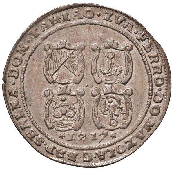      MURANO. GIOVANNI CORNER II CXI DOGE (1709-1722) OSELLA 1717 