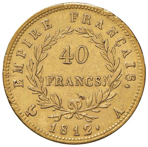 FRANCIA NAPOLEONE III (1825-1870) 40 FRANCHI 1812 A