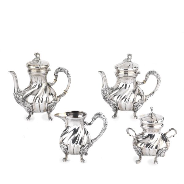 A SILVER TEA AND COFFEE SERVICE, 20TH CENTURY