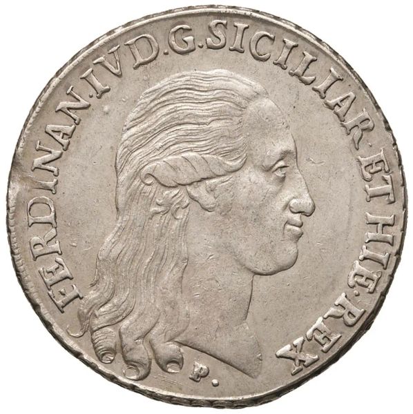 NAPOLI FERDINANDO IV BORBONE (1759-1799) PIASTRA DA 120 GRANA 1796