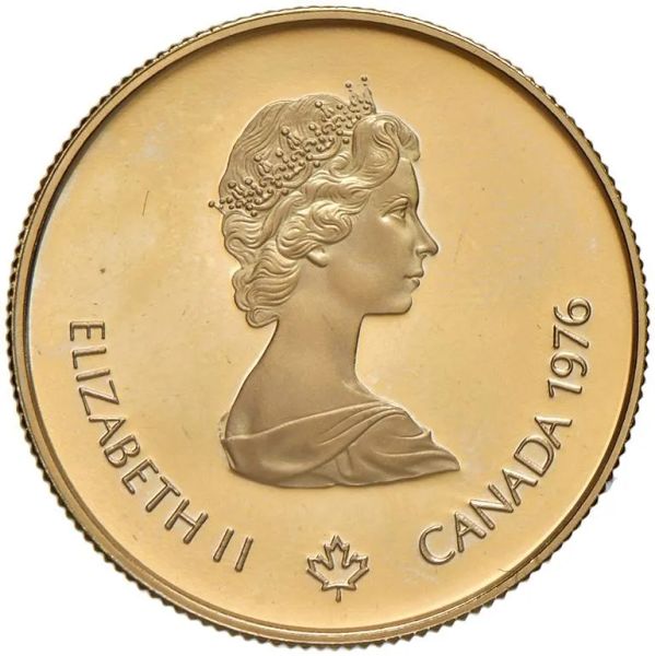 CANADA.ELISABETTA II (1952-2022). 100 DOLLARI 1976. MONETA IN ORO EMESSA PER LE OLIMPIADI DI MONTREAL