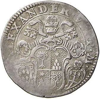 ALESSANDRO VII (FABIO CHIGI 1655 - 1667), LIRA 1660