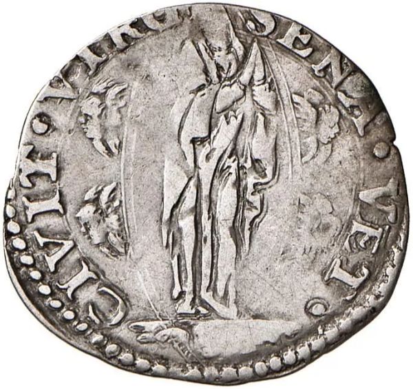 SIENA REPUBBLICA (1404 &ndash; 1555), MEZZO GIULIO DA 20 QUATTRINI II SERIE (1540-1541)