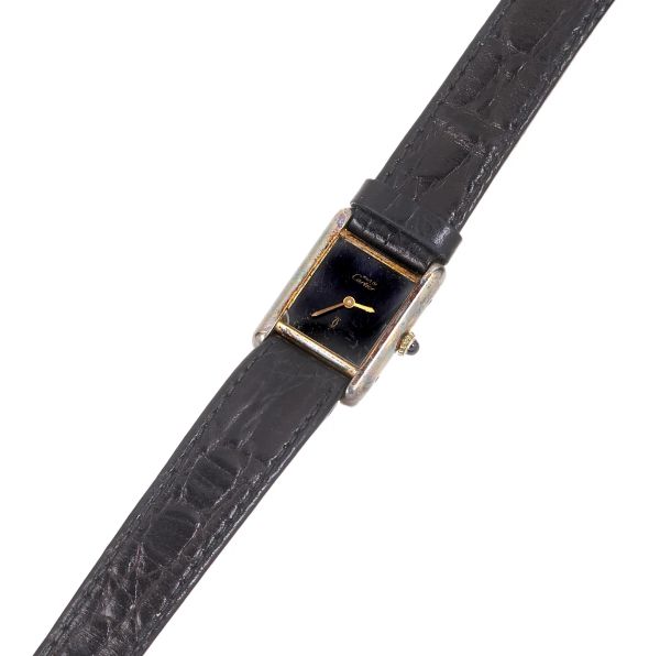 Cartier - 



CARTIER MUST DE CARTIER TANK VERMEIL WRISTWATCH