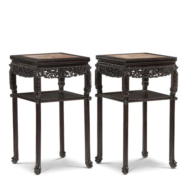 A PAIR OF TABLES, CHINA, QING DYNASTY, 19TH CENTURY