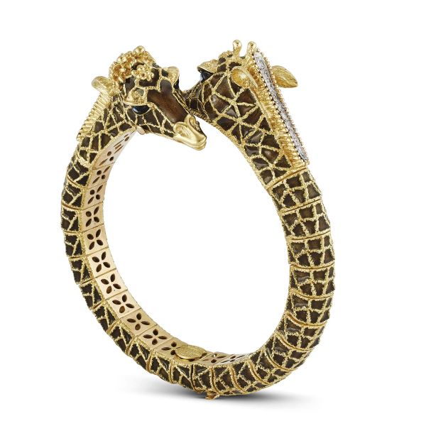 



FRASCAROLO CONTRARIE "GIRAFFE" BANGLE BRACELET IN 18KT YELLOW GOLD