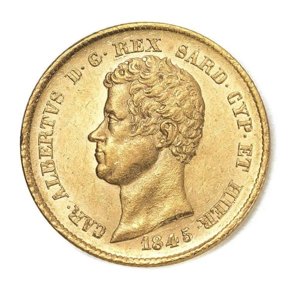      SAVOIA. CARLO ALBERTO (1831-1849) 20 LIRE 1845 Genova 