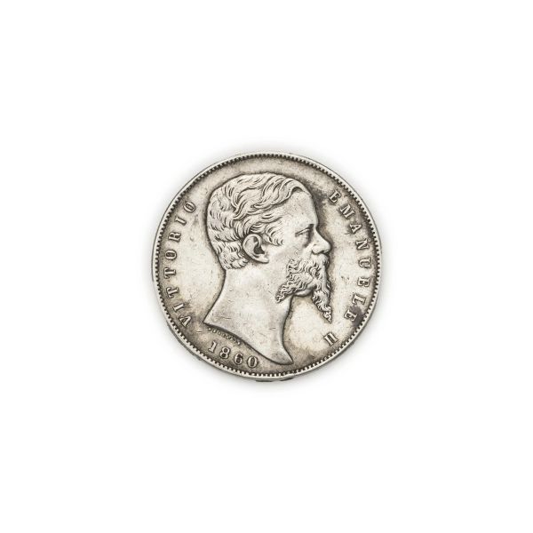 Vittorio Emanuele II Re Eletto (1859-1861)  - 5 Lire 1860 – Zecca: Bologna