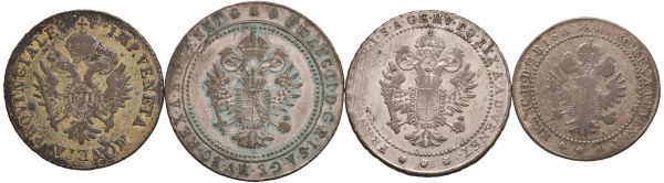      PROVINCIA VENETA. FRANCESCO II D&rsquo;ASBURGO LORENA (1798-1805) QUATTRO MONETE  