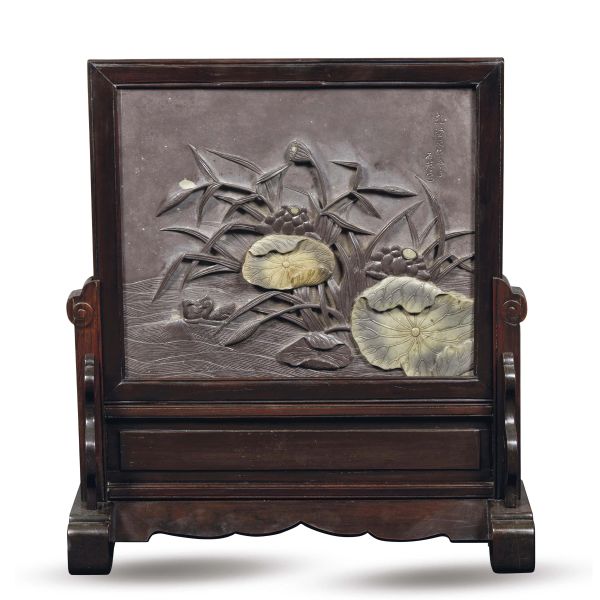A SCREEN, CHINA, QING DYNASTY, 19-20TH CENTURIES