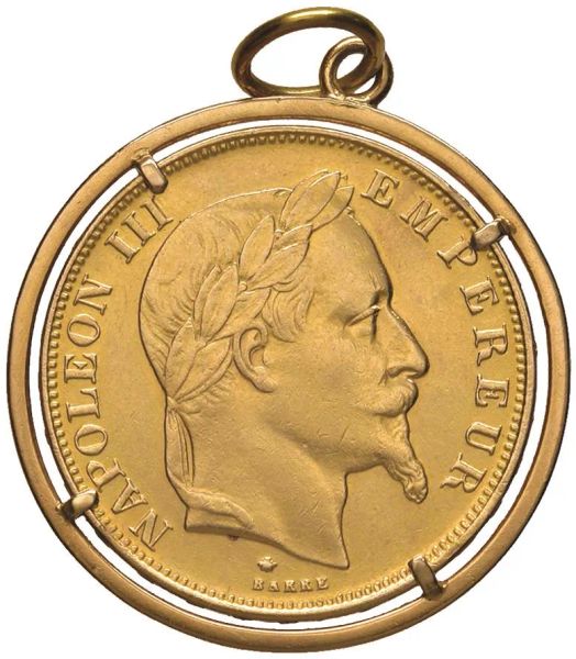      FRANCIA. NAPOLEONE III (1852-1870). 50 FRANCHI 1869 BB 