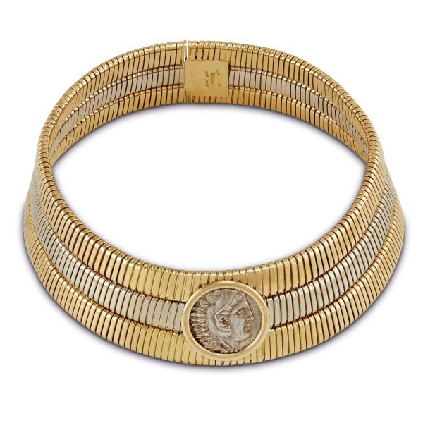 BULGARI COLLIER TUBOGAS COLLEZIONE MONETE