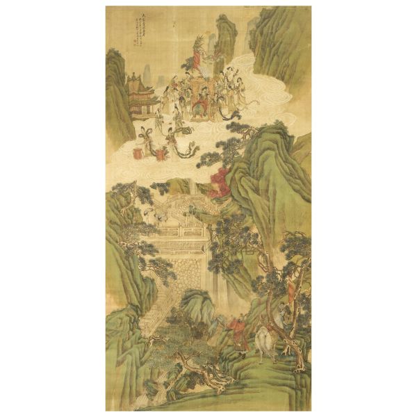 



GRANDE DIPINTO SU CARTA, CINA, DINASTIA QING, SEC. XIX