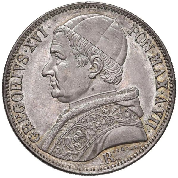 ROMA, GREGORIO XVI (1831-1846), SCUDO 1837